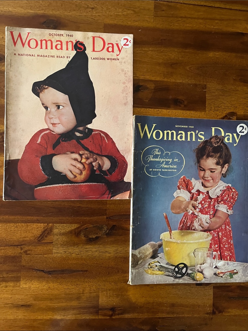 Vtg Woman’s Day 1940 Magazines Oct Nov 40s Ads, Articles, Fashions +